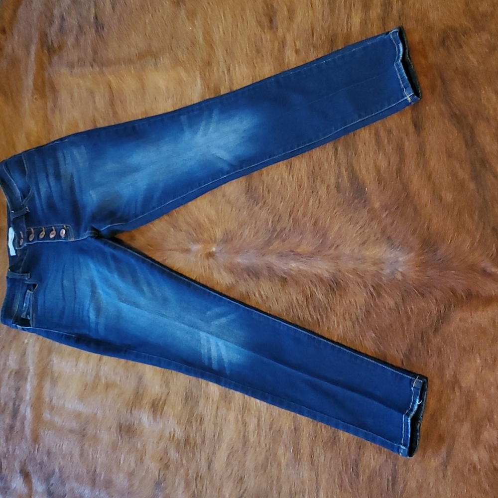 Kancan Jeans Button Front Size 11 - image 1